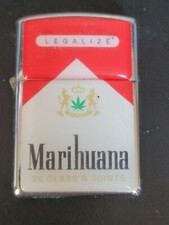 Briquet metal marihuana neuf - marihuana,