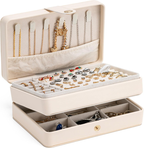 Jewelry organizer box - box,, 2-layer