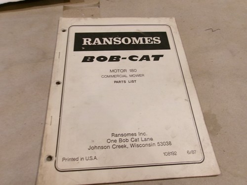 Ransomes bob cat motor 180 - ransomes, bob-cat