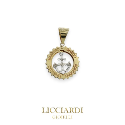 Pendentif homme ancora - homme, or
