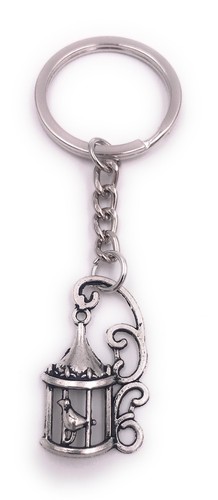 Porte clés perroquet cage - en,