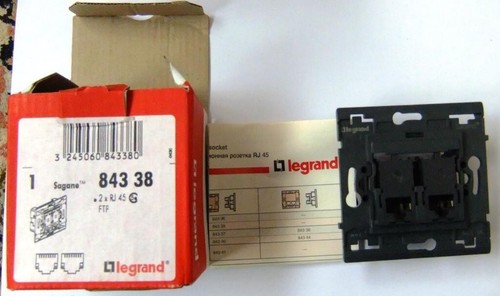 Prise rj45 double sagane - rj45,