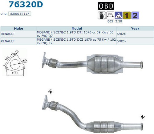 Pot catalytique renault - catalytique,