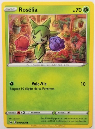 Carte pokemon rosélia 002 202 - carte,