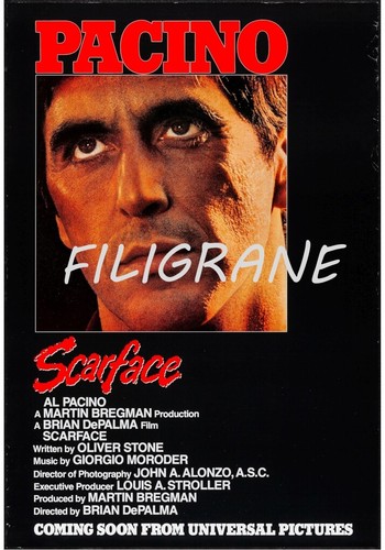 Scarface film rwks poster - scarface,