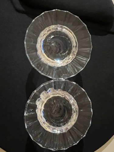 Paire bougeoirs cristal - de,