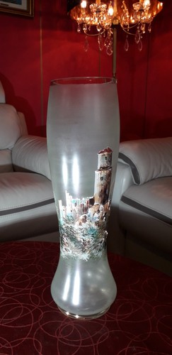 Vase vintage cristal poli - vintage,