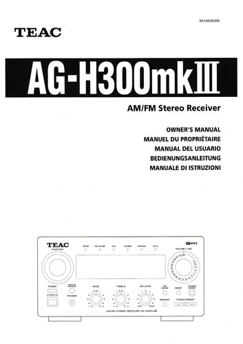 Manuel utilisation pour teac - manuel,