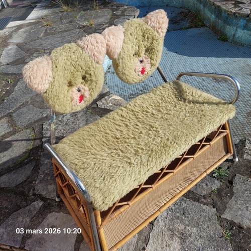 Coffre jouets 1965 nounours - jouets,