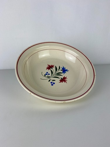 Ancien plat rond creux - plat,