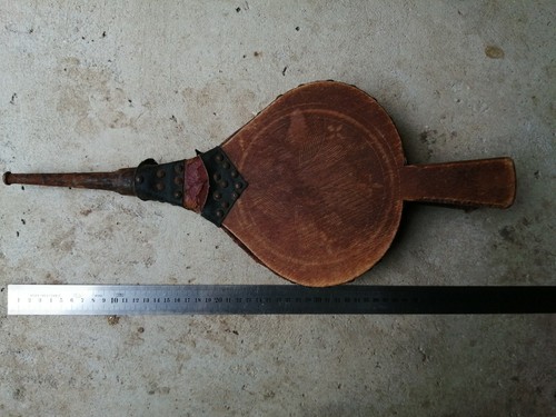 Ancien soufflet pour feu - pour, de