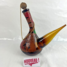 ➜CARAFE/PICHET/CRUCHE À VIN/LIQUEUR porron décanteur espagnol en verre vintage