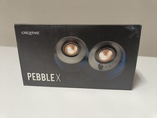 Creative Pebble X - 2.0 Enceintes d'ordinateur USB-C avec Eclairage RVB personna