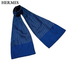 Cravate Ascot en soie bleue