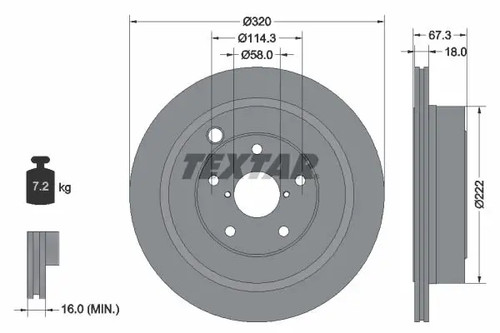 Disque frein ventilé - disque,