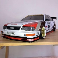 Voiture RC Tamiya 1991 Audi V8 1/10 carrosserie prépeinte uniquement
