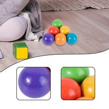 Lot de 6 boules en bois