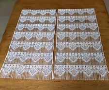 Paire de Rideau Brise Bise voilage brisés vue fenêtre Maison  Campagne 