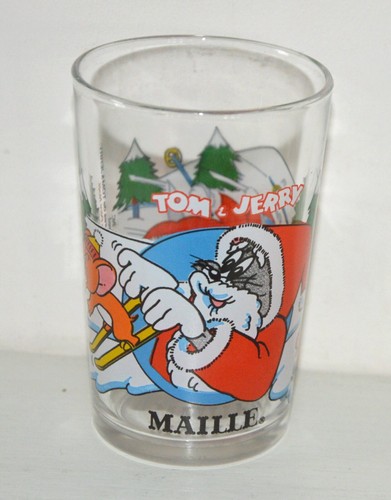 Ancien verre moutarde - tom, et