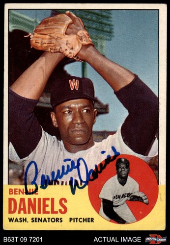1963 topps 497 - topps, bennie