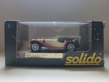 Jaguar SS 100 Beige et rouge 1938 Solido 1/43