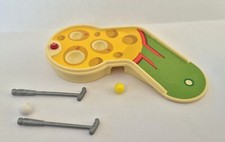 JEU DE GOLF AVEC CLUB CANNE VERT ET JAUNE PLAYMOBIL...