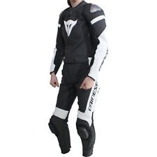 Combinaison En Cuir Femme 48=42D - Dainese Mirage Custom Works - Noir Et Blanc