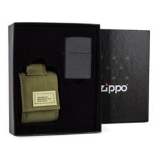 coffret zippo - briquet black