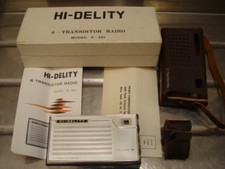 Delity transistor radio - hi-delity,