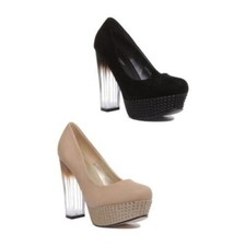 Chaussure À Talon En Verre