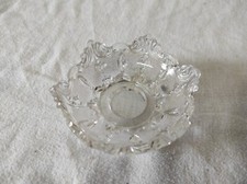 Ancienne Bobèche Coupelle en verre pour restauration lustre applique bougeoir