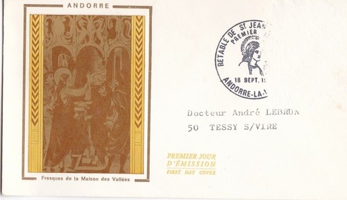 Andorre vieille enveloppe - vieille,