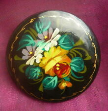  BROCHE russe PEINTE MAIN