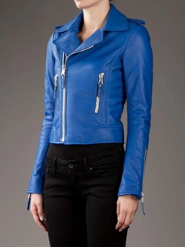 Manteau bleu coupe slim - , en