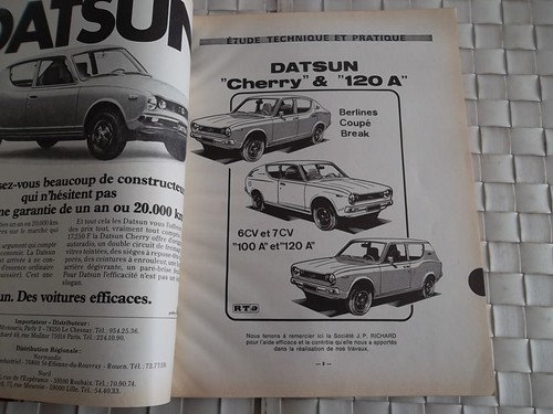 Revue technique datsun cherry - datsun,