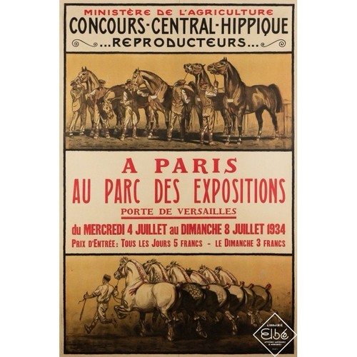 Affiche poster équitation - affiche,