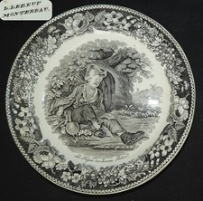 Assiette parlante (avant 1840)