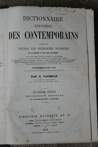 Dictionnaires des