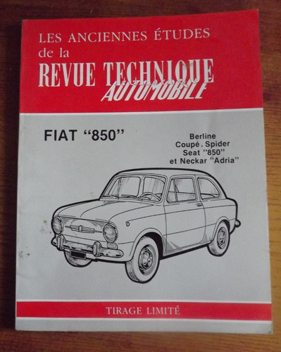 1982 tirage limité rta fiat - tirage,