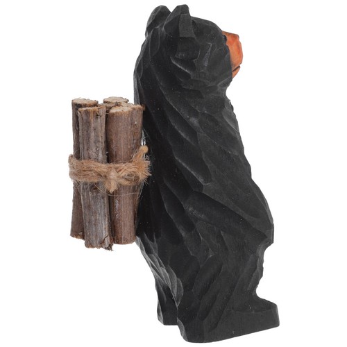 Ours sculpté bois fait - sculpté, en