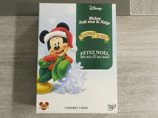 coffret 3 dvd disney,mickey noel sous la neige,le calendrier de noel,fetez noel