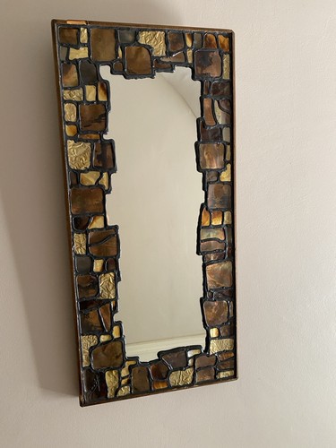 Miroir brutaliste 1970 - miroir, michele
