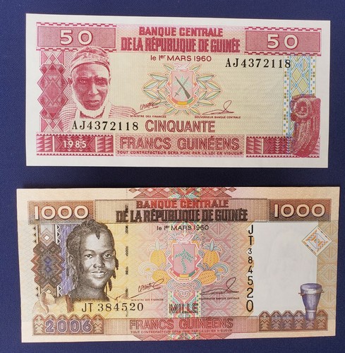Guinea 1000 5000 10000 - 50,, 1000;5000;10000