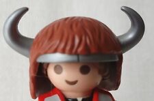 COIFFE MARRON AVEC CORNES D' INDIEN PLAYMOBIL