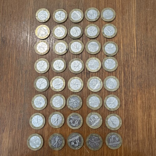 Lot pièces 10 francs - 10,