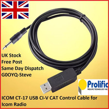Icom CT-17 Ci-V Chat Programmation Câble IC-7300 IC-7400 IC-7600 IC-7700