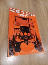 PROSPECTUS TRACTEUR ZETOR 4911 TRACTOR TRAKTOR PROSPEKT 