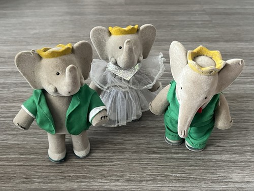Lot vintage babar the - vintage, elephant