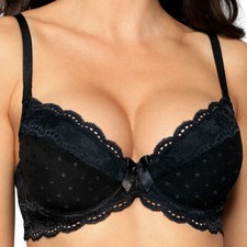 Soutien gorge ROZA LAGERTA Push up noir - Sur Commande