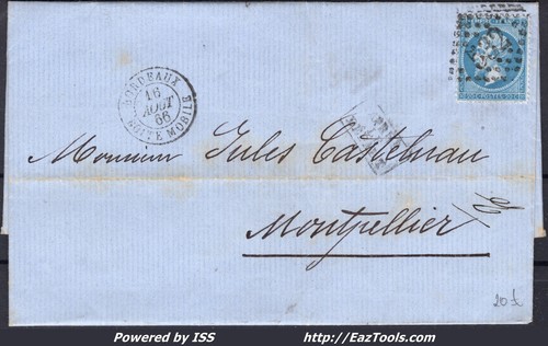 France sur lettre - n°, avec